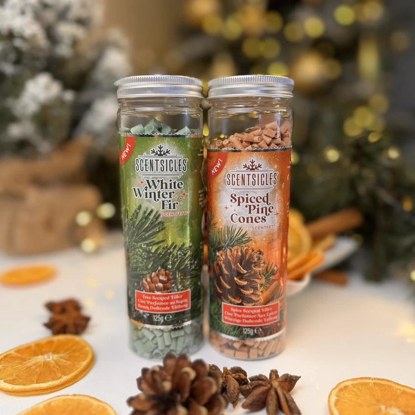 Scentsicles Scentfetti Granulki zapachowe papierki do kominka White Winter Fir 125 g 