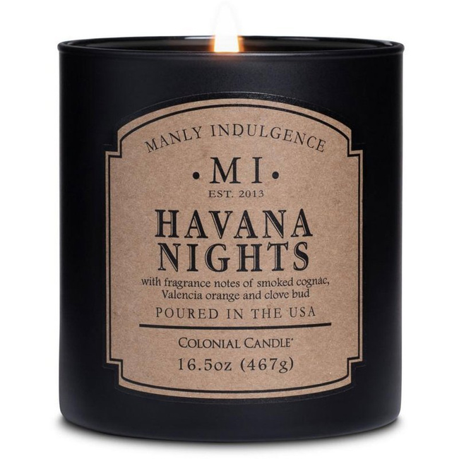 Vyriška sojų kvapo žvakė Colonial Candle - Havana Nights
