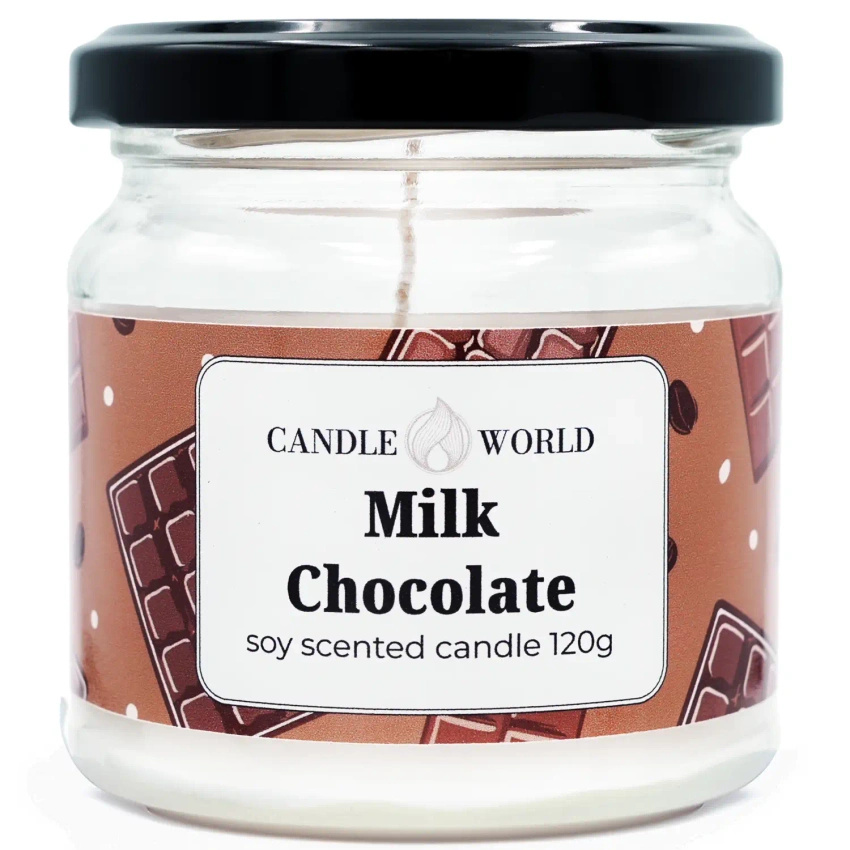 Candle World soja geurende chocoladekaars pot Milk Chocolate 120 g