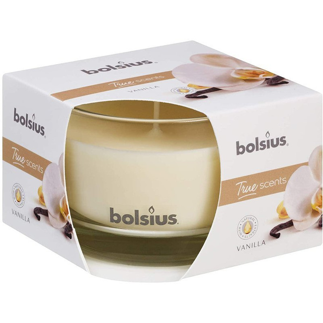 Bolsius medium scented candle in glass 63/90 mm True Scents ivory - Vanilla