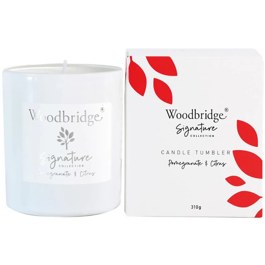 Geschenkkaars granaatappel citroen geur Pomegranate Citrus 310 g Woodbridge