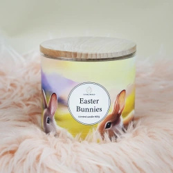 Candle World velikonoční sójová vonná svíčka 3 knoty Easter Bunnies 460 g