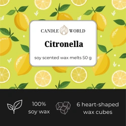 Candle World anti-geur sojawas Citronella 50 g