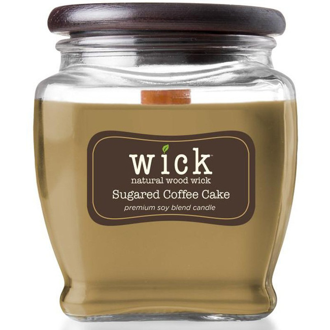 Sojowa świeca zapachowa drewniany knot Colonial Candle Wick - Sugared Coffee Cake