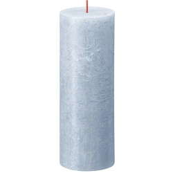 Bolsius candeliere rustico a tronco Rustic Shine 190/68 mm 19 cm - Blu cielo