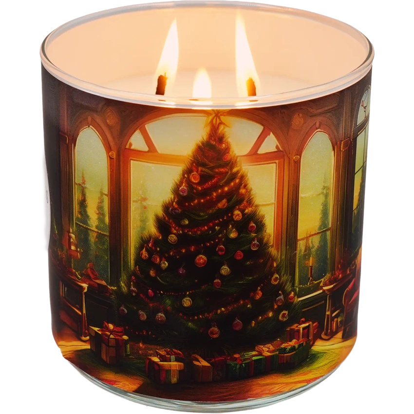 Candle World Soja Duftkerze Weihnachten 3 Dochte Christmas Glow 460 g