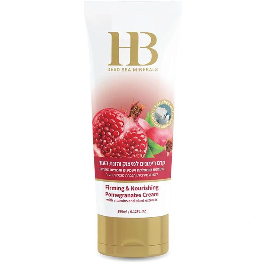 Crema rassodante per la cura del corpo antietà con melograno e minerali del Mar Morto 180 ml Health & Beauty