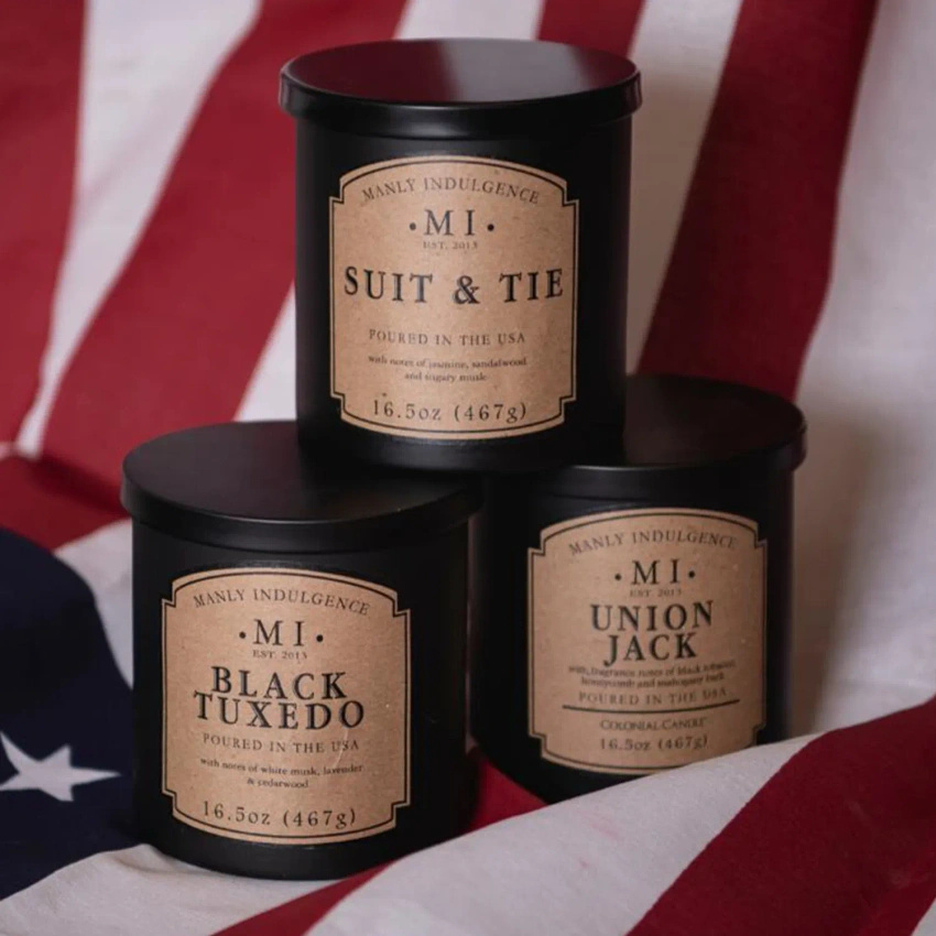 Duftkerze Soja für Männer Colonial Candle - Black Tuxedo