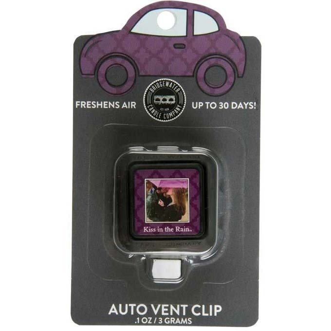 Parfum de voiture Kiss In The Rain Bridgewater Candle AutoClip