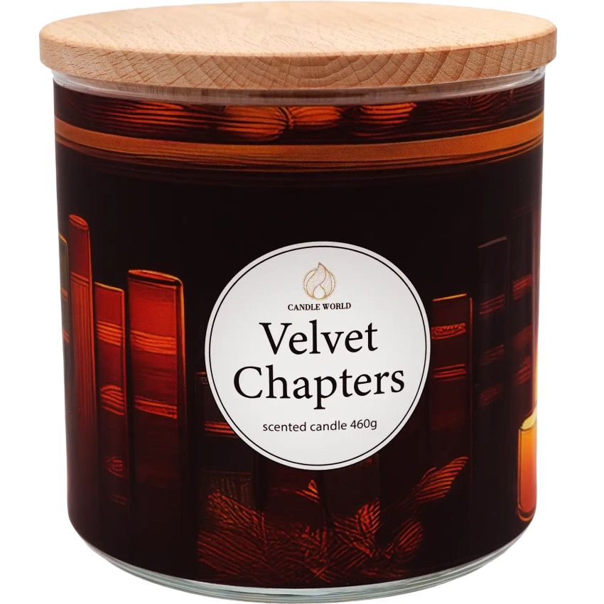 Candle World bougie parfumée au soja 3 mèches Velvet Chapters Vanille Musc 460 g