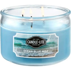 Świeca zapachowa naturalna 3 knoty Ocean Blue Mist Candle-lite