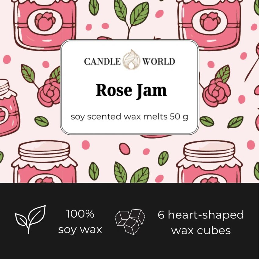 Candle World soy scented wax Rose Jam 50 g Rose