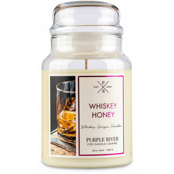 Sojowa świeca zapachowa Whiskey Honey Purple River 623 g