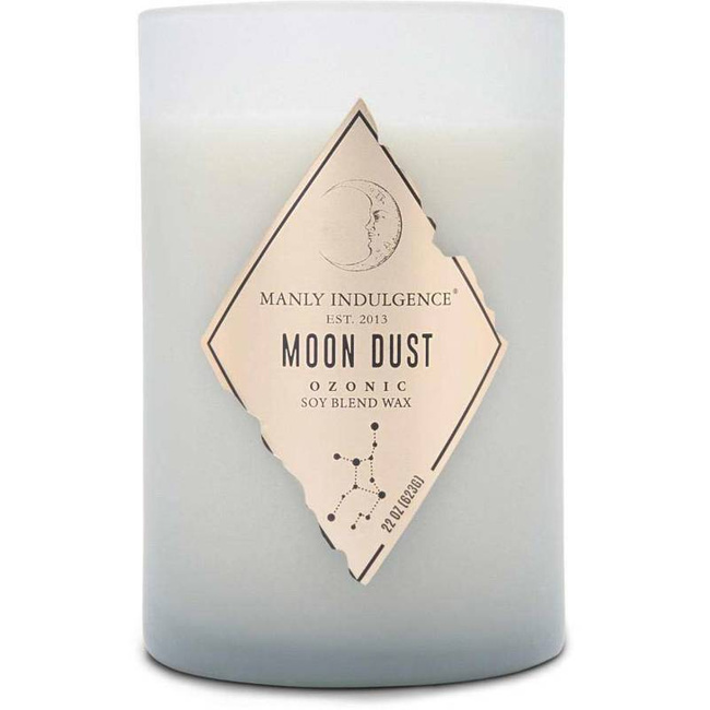 Masculine soy scented candle Moon Dust Colonial Candle