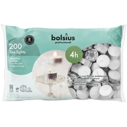 Bolsius Candelitas profesionales sin aroma 4 horas bolsa 200 unid