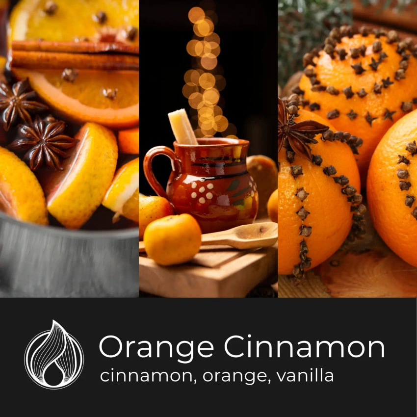 Candle World soja-Duftkerze aus Glas Orange Cinnamon Orange-Zimt 400 g