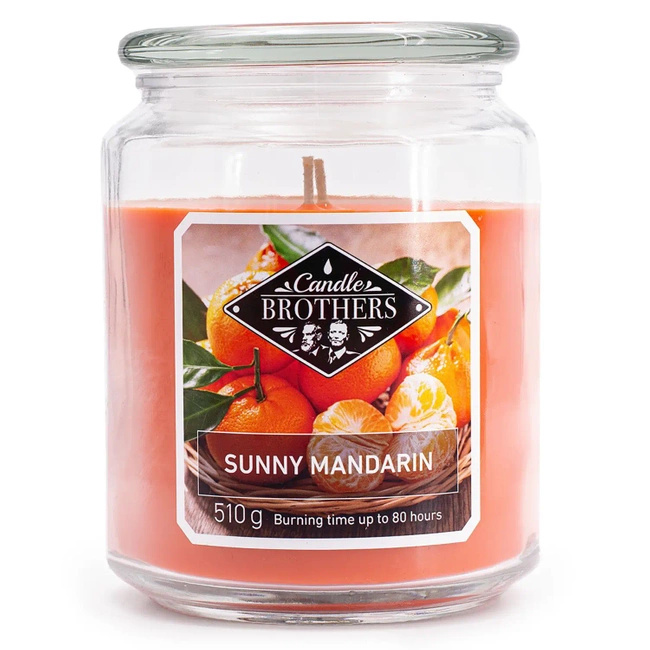 Vela aromática grande en vaso Sunny Mandarin 510 g Candle Brothers Mandarina