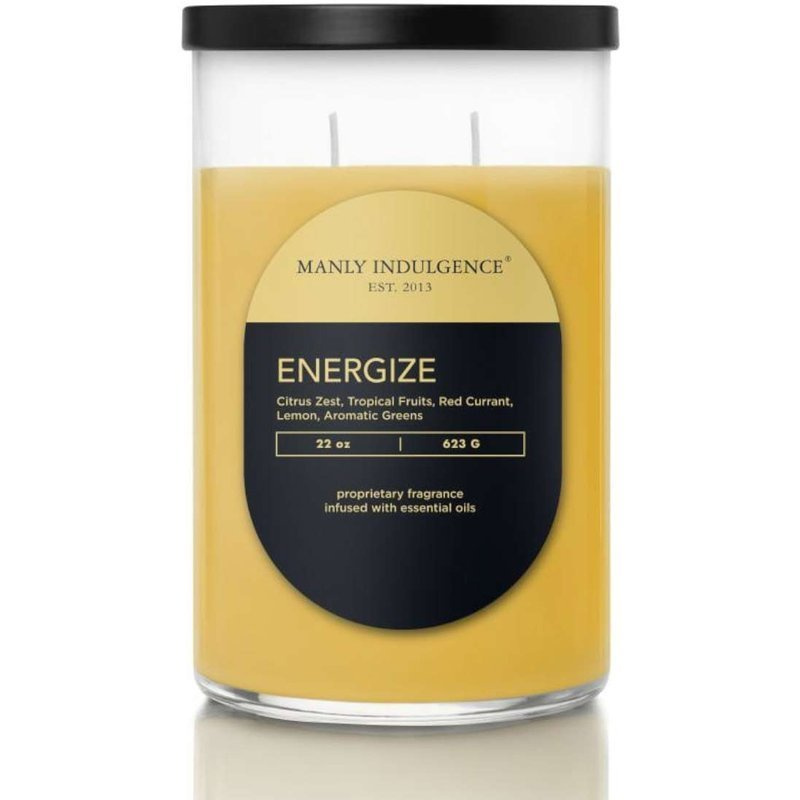 Vela aromática para hombre de soja Energize Colonial Candle