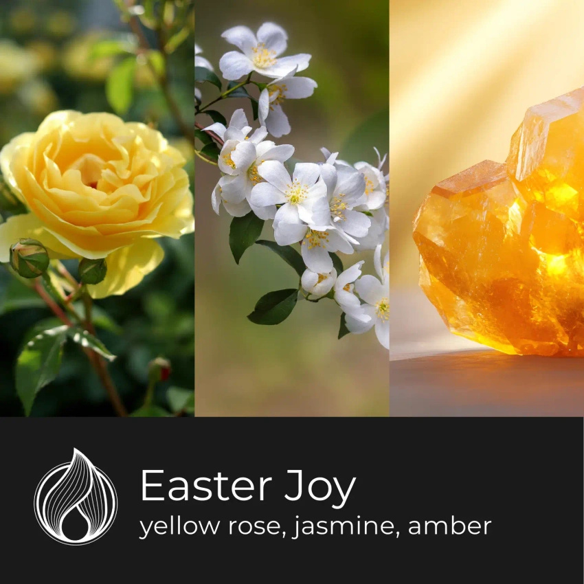 Candle World soja-Oster-Duftkerze im Glas Easter Joy 120 g