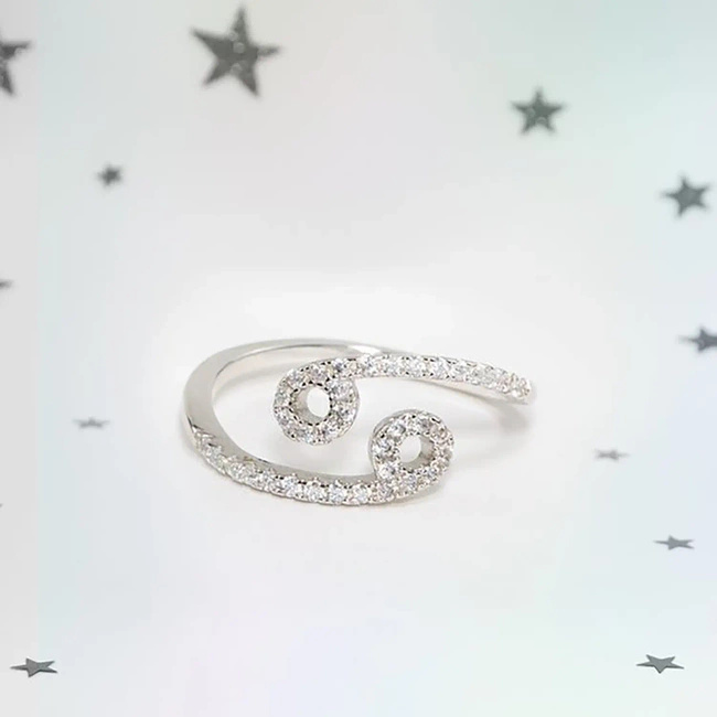 Ароматическая свеча Charmed Aroma Jewel соевая с серебряным кольцом 12 унций 340 г - Знак зодиака Рак