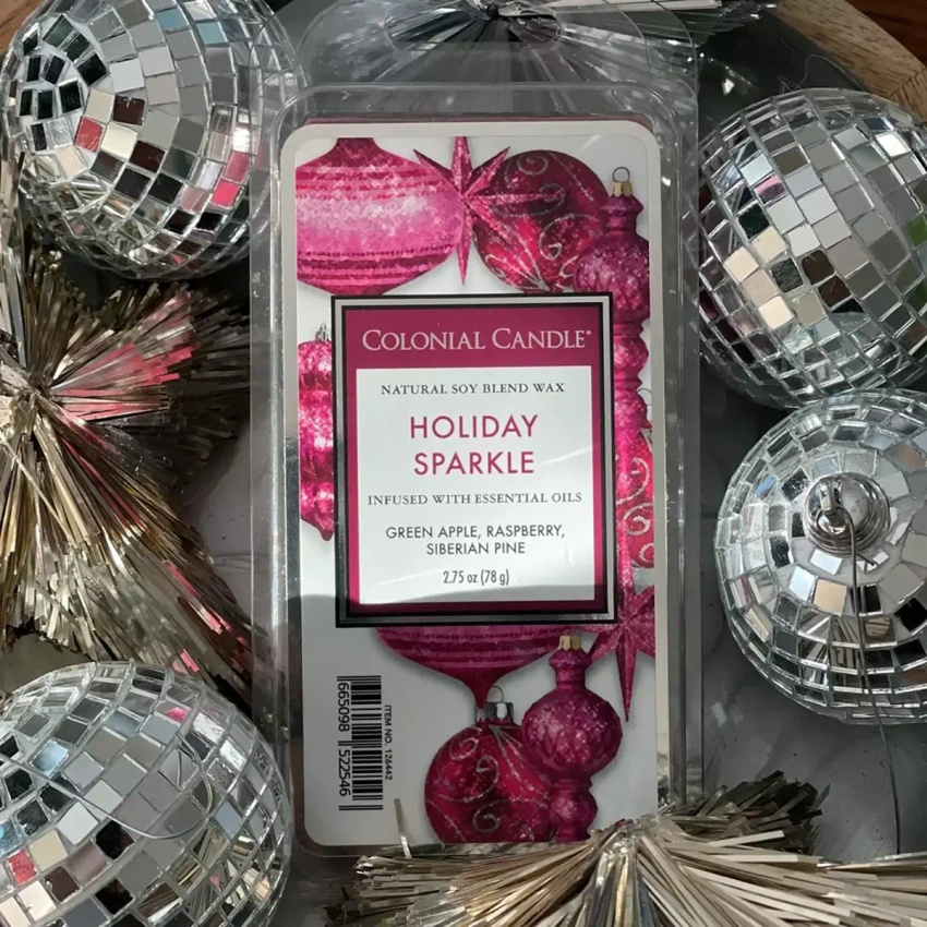 Colonial Candle Classic wosk zapachowy sojowy 2.75 oz 77 g - Holiday Sparkle