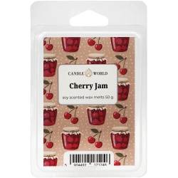 Candle World cera profumata di soia Cherry Jam 50 g Ciliegia
