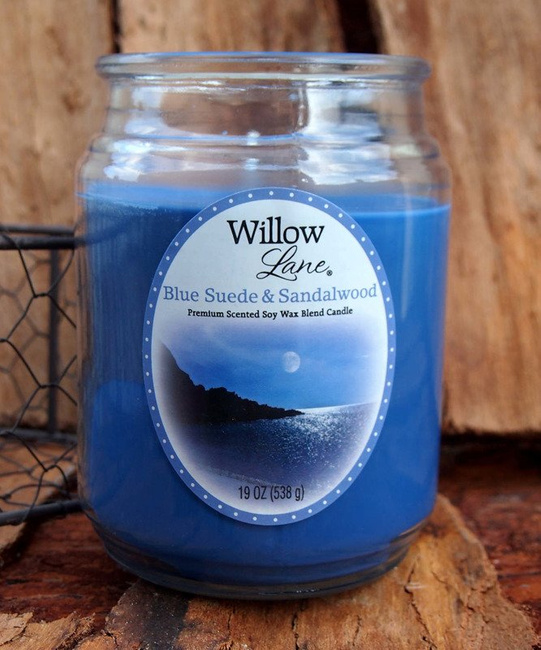 Soy scented candle - Blue Suede Sandalwood Candle-lite