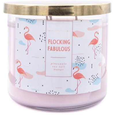 Colonial Candle Luxe large soy scented candle 3 wicks 14.5 oz 411 g - Flocking Fabulous