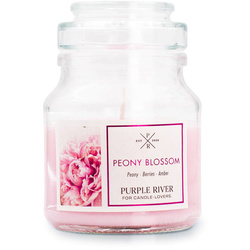 Candela di soia profumata Peony Blossom Purple River 113 g